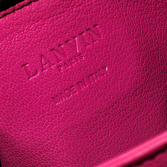 LANVIN Pink Leather Chain Shoulder Bag - Picture 8 of 8